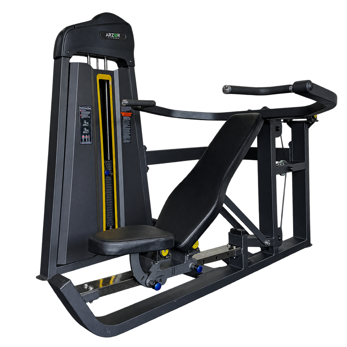 Máquina Sholder Press Seated Chest Press 130 kg Linha Hard Arzur Fitness