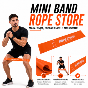 Kit 6 Mini Band Tensão Leve Laranja