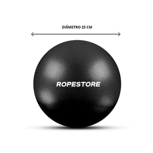 Bola de Pilates Overball 25cm Inflável Preta – Exercícios, Yoga, Fisioterapia e Treino Funcional | Rope Store