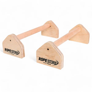 Barra Paralelas De Chão Paralletes Madeira - Rope Store #