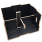 Caixa de Saltos Plyo Box Madeira Naval 50 x 60 x 75 cm Montada Com Logo Antiderrapante