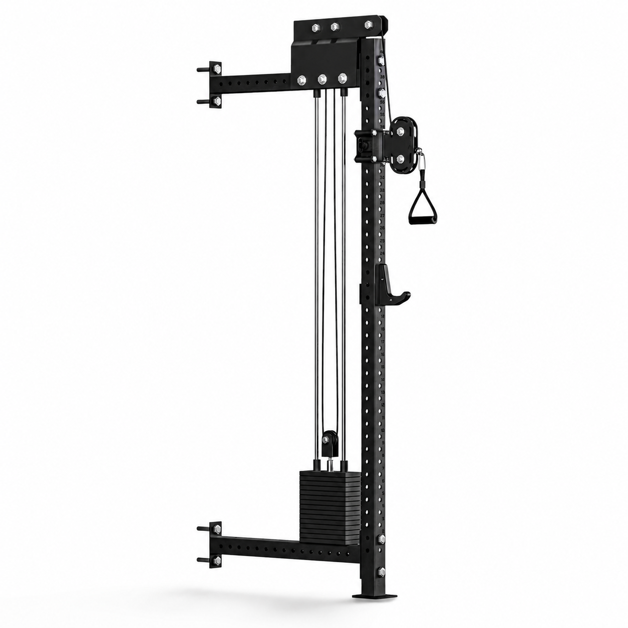 Polia de Parede Rope Store com Torre de Peso para Musculação