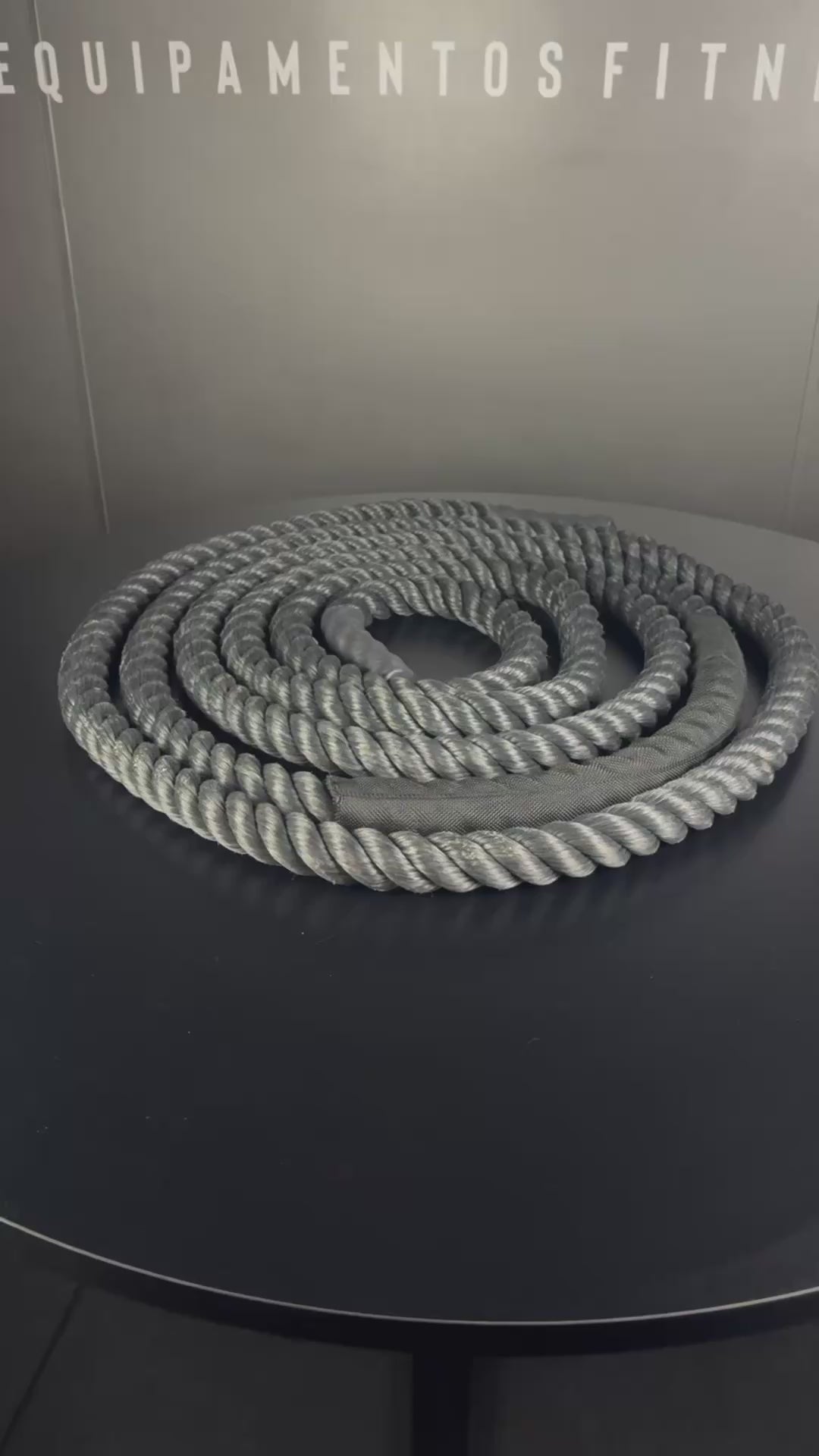 Corda Naval 34mm Preta – Battle Rope para Treino Funcional | Rope