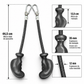 Puxador Pegada Anatômica para Crossover e Pulley Rope Store