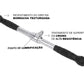 Puxador Pulley Reto 50 cm Cromado - Rope Store #
