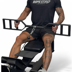 Puxador Remada Aberta 65 cm Revestido Maciço com Giro - Rope Store #