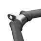 Puxador em V 45 cm Revestido Preto Maciço com Giro - Rope Store #