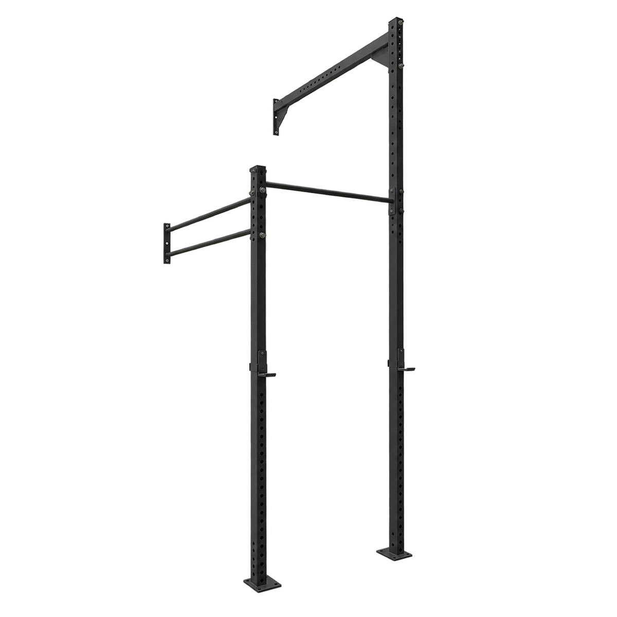Rack de Parede Wall Mounted Preto Fosco Texturizado