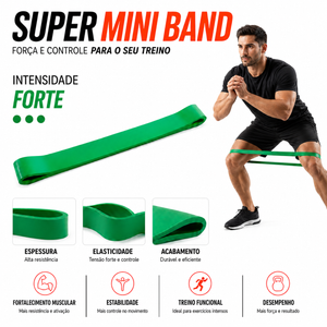 Super Mini Bands Tensão Forte 2.9 Verde Arzur Fitness