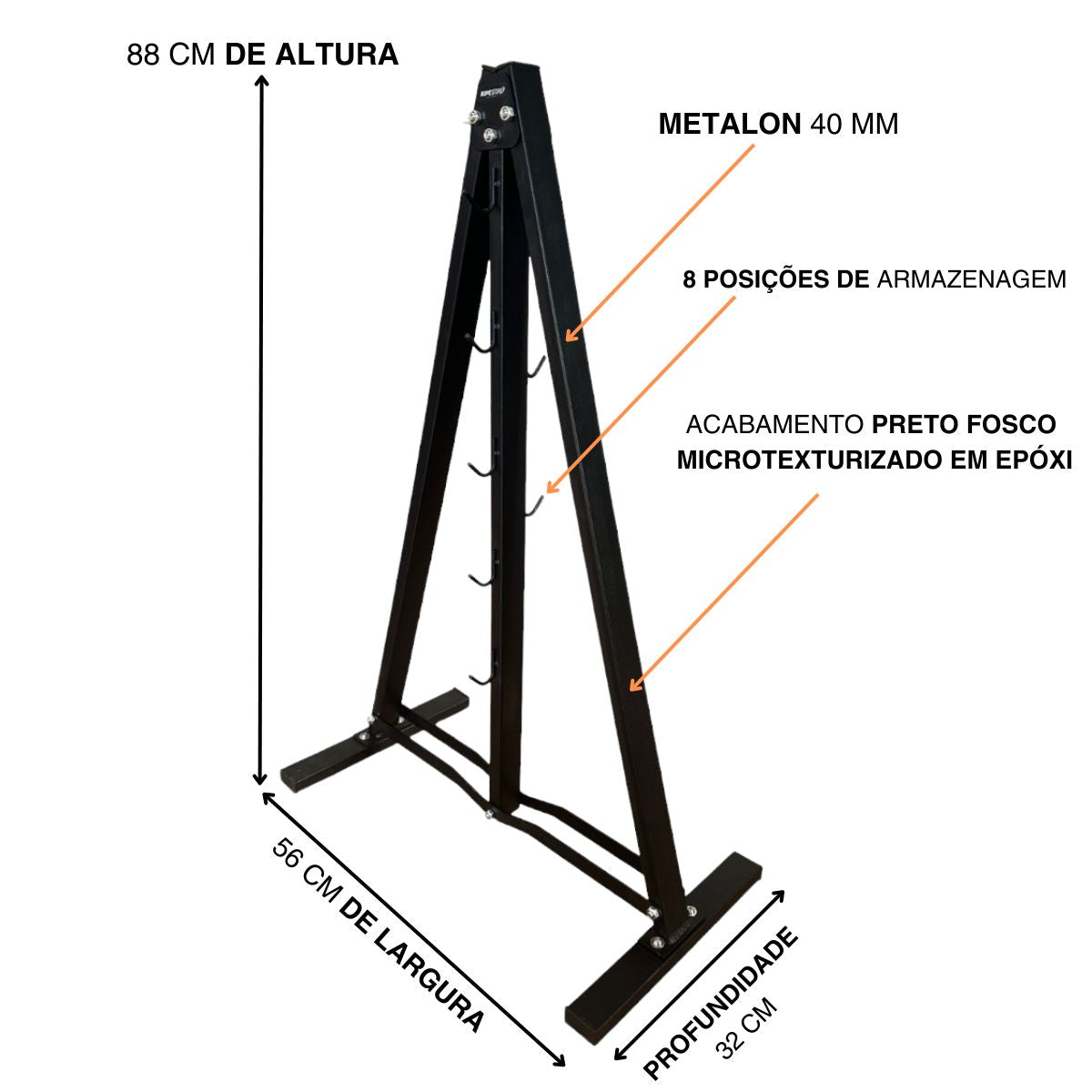 Kit Puxadores Anatômicos Reguláveis 8 peças + Suporte De Chão - Rope Store #