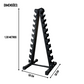 Suporte para Halteres Expositor Torre 10 Pares RSA