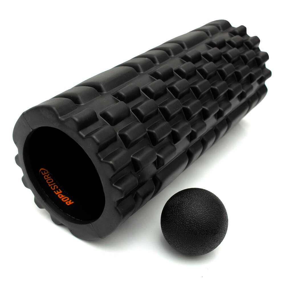 Kit Rolo de Massagem com ranhuras + Lacrosse Ball Rope Store